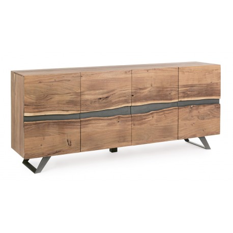 Credenza in legno Aron by Bizzotto. Madia in legno 4 ante