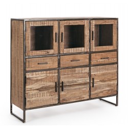 Credenza in legno Elmer by Bizzotto. 6 ante e 3 cassetti