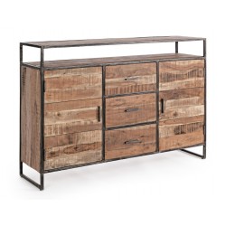 Credenza in legno Elmer 2 ante e 3 cassetti By Bizzotto