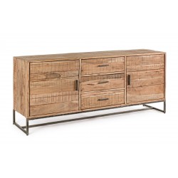 Credenza in legno Elmer 2 ante e 3 cassetti. Larghezza cm. 175 By Bizzotto