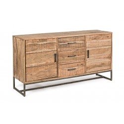 Credenza in legno Elmer by Bizzotto. 2 ante e 3 cassetti. Larghezza cm. 145