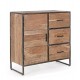 Credenza in legno Elmer by Bizzotto. 1 anta e 3 cassetti.