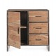 Credenza in legno Elmer by Bizzotto. 1 anta e 3 cassetti.