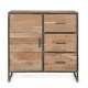 Credenza in legno Elmer by Bizzotto. 1 anta e 3 cassetti.