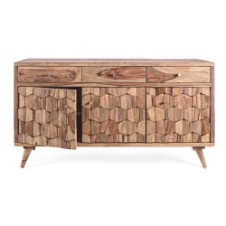 Credenza in legno Kant3 ante e 3 cassetti. Larghezza cm. 132 By Bizzotto