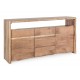 Credenza Eneas di Bizzotto. 2 Ante-3 Cassetti. Legno di Acacia.