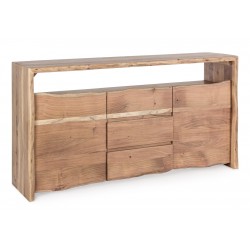 Credenza Eneas 2 Ante-3 Cassetti. Legno di Acacia  BY Bizzotto