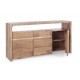 Credenza Eneas di Bizzotto. 2 Ante-3 Cassetti. Legno di Acacia.