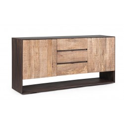 Credenza Gunter Legno di Mango. 2 Ante - 3 Cassetti  By  Bizzotto