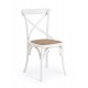 Sedia Crosso Bizzotto in legno d'olmo e rattan naturale