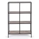 Libreria 4 ripiani Shape di Bizzotto. H90. Acciaio e MDF