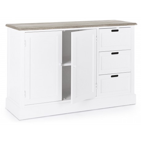 CREDENZA DOROTEA 2 ANTE E 3 CASSETTI BY BIZZOTTO