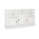 CREDENZA  JEFFERSON 3 ANTE - 5 CASSETTI BIANCO BY BIZZOTTO