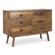 CASSETTIERA 6 CASSETTI SYLVESTER IN LEGNO BY BIZZOTTO
