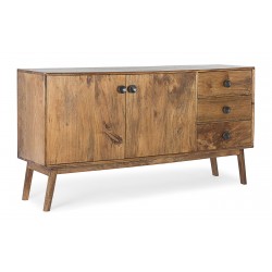 CREDENZA 2 ANTE E 3 CASSETTI SYLVESTER IN LEGNO BY BIZZOTTO