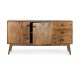 CREDENZA 2 ANTE E 3 CASSETTI SYLVESTER IN LEGNO BY BIZZOTTO