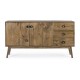 CREDENZA 2 ANTE E 3 CASSETTI SYLVESTER IN LEGNO BY BIZZOTTO