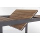 Tavolo da esterno allungabile Elias di Bizzotto. Alluminio e polywood Antracite d.