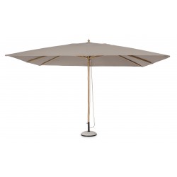 Ombrellone da giardino Eclipse in alluminio effetto legno By Bizzotto