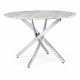 Tavolo rotondo in Mdf  effetto marmo George Marble TO Diametro 110  By Bizzotto