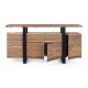 CREDENZA ARTUR QUATTRO CASSETTI E DUE ANTE BY BIZZOTTO