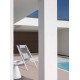 POLTRONA LOUNGE ALOHA BIANCO XK03 CON CUSCINI BY BIZZOTTO