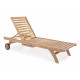 LETTINO MARYLAND IN TEAK CON RUOTE BY BIZZOTTO