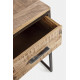 Scivania Elmer in legno di acacia e acciaio Dimensioni 150x60 By Bizzotto