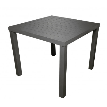 Tavolo da giardino SAN VINCENZO in alluminio Grigio  by Greenwood