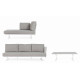 SET 4 SALOTTO ANGOLARE ALTHEA CON CUSCINI DISPONIBILE IN DUE COLORI BY BIZZOTTO