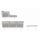 SET 4 SALOTTO ANGOLARE ALTHEA CON CUSCINI DISPONIBILE IN DUE COLORI BY BIZZOTTO