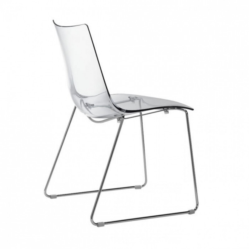 Sedia policarbonato - sedia struttura d'acciaio - Zebra