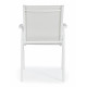 SEDIA HILLA BIANCO CLOUD IN ALLUMINIO E TEXTILENE  BY BIZZOTTO