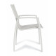 SEDIA HILLA BIANCO CLOUD IN ALLUMINIO E TEXTILENE  BY BIZZOTTO