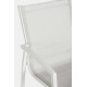 SEDIA HILLA BIANCO CLOUD IN ALLUMINIO E TEXTILENE  BY BIZZOTTO