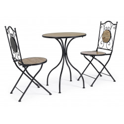 Set3  tavolo e sedie da giardino Kansas By Bizzotto