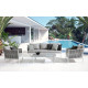 TAVOLINO FLORENCIA 120x75 DUE COLORI BY BIZZOTTO