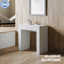 Tavolo consolle allungabile Allin  chiusa cm 78 allungabile sino a 299 cm di Itamoby