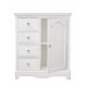 CREDENZA DUE ANTE QUATTRO CASSETTI BLANC BY BIZZOTTO