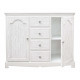 CREDENZA DUE ANTE QUATTRO CASSETTI BLANC BY BIZZOTTO