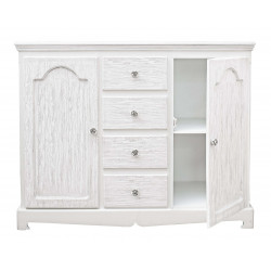 CREDENZA DUE ANTE QUATTRO CASSETTI MODELLO BLANC BY BIZZOTTO