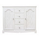 CREDENZA DUE ANTE QUATTRO CASSETTI BLANC BY BIZZOTTO