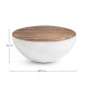 TAVOLINO A SFERA LANCASTER BIANCO BY BIZZOTTO