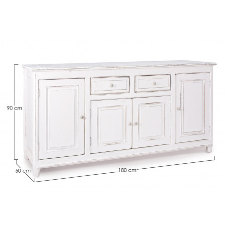 CREDENZA 4 ANTE 2 CASSETTI MODELLO COLETTE BY BIZZOTTO