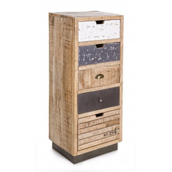 CASSETTIERA CINQUE CASSETTI TUDOR BY BIZZOTTO