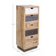 CASSETTIERA CINQUE CASSETTI TUDOR BY BIZZOTTO