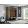 LETTO A SCOMPARSA MATRIMONIALE KENTARO DISPONIBILE IN DUE COLORI CON MOBILI DI ITAMOBY