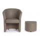 POLTRONA RITA CON POUF BY BIZZOTTO