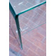 CONSOLLE SHELF IN VETRO TEMPERATO CON RIPIANO TRASPARENTE DIM. 120X40X80H