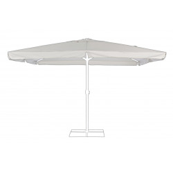 Telo ombrellone da giardino Alghero 4x4 Bianco-Grigio chiaro By Bizzotto